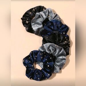 Hair Scunchie Starry Night Velvet Scrunchie Set
